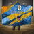 United States Virgin Islands Hooded Blanket with Blue Yellow Eagle Design and Government Seal - Wonder Print Shop