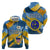 United States Virgin Islands Hoodie with Blue Yellow Eagle Design and Government Seal - Wonder Print Shop