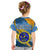 United States Virgin Islands Kid T Shirt with Blue Yellow Eagle Design and Government Seal - Wonder Print Shop
