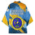 United States Virgin Islands Kimono with Blue Yellow Eagle Design and Government Seal - Wonder Print Shop