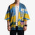 United States Virgin Islands Kimono with Blue Yellow Eagle Design and Government Seal - Wonder Print Shop