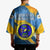United States Virgin Islands Kimono with Blue Yellow Eagle Design and Government Seal - Wonder Print Shop