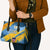 United States Virgin Islands Leather Bag with Blue Yellow Eagle Design and Government Seal - Wonder Print Shop
