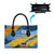 United States Virgin Islands Leather Bag with Blue Yellow Eagle Design and Government Seal - Wonder Print Shop