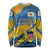 United States Virgin Islands Long Sleeve Shirt with Blue Yellow Eagle Design and Government Seal - Wonder Print Shop