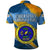 United States Virgin Islands Polo Shirt with Blue Yellow Eagle Design and Government Seal - Wonder Print Shop