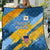 United States Virgin Islands Quilt with Blue Yellow Eagle Design and Government Seal - Wonder Print Shop