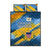 United States Virgin Islands Quilt Bed Set with Blue Yellow Eagle Design and Government Seal - Wonder Print Shop