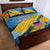 United States Virgin Islands Quilt Bed Set with Blue Yellow Eagle Design and Government Seal - Wonder Print Shop