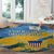 United States Virgin Islands Round Carpet with Blue Yellow Eagle Design and Government Seal - Wonder Print Shop