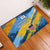 United States Virgin Islands Rubber Doormat with Blue Yellow Eagle Design and Government Seal - Wonder Print Shop