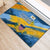 United States Virgin Islands Rubber Doormat with Blue Yellow Eagle Design and Government Seal - Wonder Print Shop