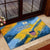 United States Virgin Islands Rubber Doormat with Blue Yellow Eagle Design and Government Seal - Wonder Print Shop