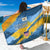 United States Virgin Islands Sarong with Blue Yellow Eagle Design and Government Seal - Wonder Print Shop