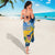 United States Virgin Islands Sarong with Blue Yellow Eagle Design and Government Seal - Wonder Print Shop