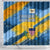 United States Virgin Islands Shower Curtain with Blue Yellow Eagle Design and Government Seal - Wonder Print Shop