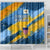 United States Virgin Islands Shower Curtain with Blue Yellow Eagle Design and Government Seal - Wonder Print Shop