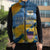 United States Virgin Islands Sleeveless Puffer Jacket with Blue Yellow Eagle Design and Government Seal - Wonder Print Shop