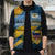 United States Virgin Islands Sleeveless Puffer Jacket with Blue Yellow Eagle Design and Government Seal - Wonder Print Shop