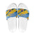 United States Virgin Islands Slide Sandals with Blue Yellow Eagle Design and Government Seal - Wonder Print Shop