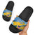 United States Virgin Islands Slide Sandals with Blue Yellow Eagle Design and Government Seal - Wonder Print Shop