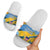 United States Virgin Islands Slide Sandals with Blue Yellow Eagle Design and Government Seal - Wonder Print Shop