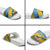 United States Virgin Islands Slide Sandals with Blue Yellow Eagle Design and Government Seal - Wonder Print Shop