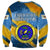 United States Virgin Islands Sweatshirt with Blue Yellow Eagle Design and Government Seal - Wonder Print Shop