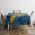 United States Virgin Islands Tablecloth with Blue Yellow Eagle Design and Government Seal - Wonder Print Shop