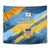 United States Virgin Islands Tapestry with Blue Yellow Eagle Design and Government Seal - Wonder Print Shop
