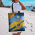 United States Virgin Islands Tote Bag with Blue Yellow Eagle Design and Government Seal - Wonder Print Shop