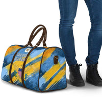 United States Virgin Islands Travel Bag with Blue Yellow Eagle Design and Government Seal - Wonder Print Shop