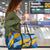 United States Virgin Islands Travel Bag with Blue Yellow Eagle Design and Government Seal - Wonder Print Shop