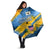 United States Virgin Islands Umbrella with Blue Yellow Eagle Design and Government Seal - Wonder Print Shop