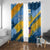 United States Virgin Islands Window Curtain with Blue Yellow Eagle Design and Government Seal - Wonder Print Shop