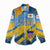 United States Virgin Islands Women Casual Shirt with Blue Yellow Eagle Design and Government Seal - Wonder Print Shop