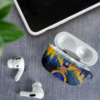 United States Virgin Islands AirPods Case with Blue Yellow Government Seal Design and Bald Eagle - Wonder Print Shop
