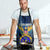 United States Virgin Islands Apron with Blue Yellow Government Seal Design and Bald Eagle - Wonder Print Shop