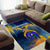 United States Virgin Islands Area Rug with Blue Yellow Government Seal Design and Bald Eagle - Wonder Print Shop