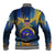 United States Virgin Islands Baseball Jacket with Blue Yellow Government Seal Design and Bald Eagle - Wonder Print Shop