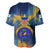 United States Virgin Islands Baseball Jersey with Blue Yellow Government Seal Design and Bald Eagle - Wonder Print Shop