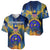 United States Virgin Islands Baseball Jersey with Blue Yellow Government Seal Design and Bald Eagle - Wonder Print Shop
