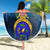 United States Virgin Islands Beach Blanket with Blue Yellow Government Seal Design and Bald Eagle - Wonder Print Shop