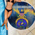 United States Virgin Islands Beach Blanket with Blue Yellow Government Seal Design and Bald Eagle - Wonder Print Shop