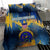 United States Virgin Islands Bedding Set with Blue Yellow Government Seal Design and Bald Eagle - Wonder Print Shop