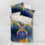 United States Virgin Islands Bedding Set with Blue Yellow Government Seal Design and Bald Eagle - Wonder Print Shop