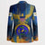 United States Virgin Islands Blazer with Blue Yellow Government Seal Design and Bald Eagle - Wonder Print Shop