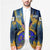 United States Virgin Islands Blazer with Blue Yellow Government Seal Design and Bald Eagle - Wonder Print Shop