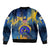 United States Virgin Islands Bomber Jacket with Blue Yellow Government Seal Design and Bald Eagle - Wonder Print Shop
