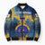 United States Virgin Islands Bomber Puffer Jacket with Blue Yellow Government Seal Design and Bald Eagle - Wonder Print Shop